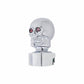 Skull Head Chrome Gearshift Knob w/ Adaptor