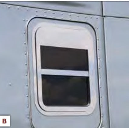 Sleeper Door 8" Chopped Window Trims (Kit) fits Kenworth T680/T880 (Each side)