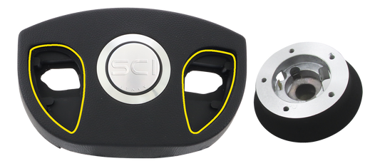 Smart Gen 3 - Kenworth Control Kit - Black Hub Kit (918) w/Black 4-Spoke Pad 2006-On