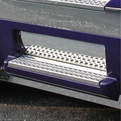 Stainless 2003 + Volvo VN Front Lower Step Kick Plate.