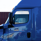 STAINLESS 6" CHOP TOP CHOPPED WINDOW TRIM FOR 2008-2017 FREIGHTLINER CASCADIA