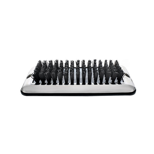 Stainless Shoe/Boot Scraper With Black Brush