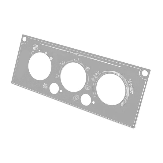 Stainless Steel A/C Control Plate For Kenworth W&T 2002 - 2006.