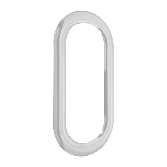 Stainless Steel Exterior Oval View Window Cover for Peterbilt 379 (2000-2005)