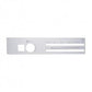 Stainless Steel Freightliner A/C Control Plate - W/ Recirculate Opening