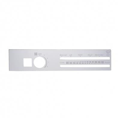 Stainless Steel Freightliner A/C Control Plate - W/ Recirculate Opening