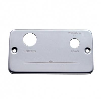 Stainless Steel Freightliner Lighter Plate - Lighter/Window (Right)