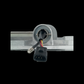 Stainless Steel Mirror Bracket with CB Mount. Passenger Side. Freightliner