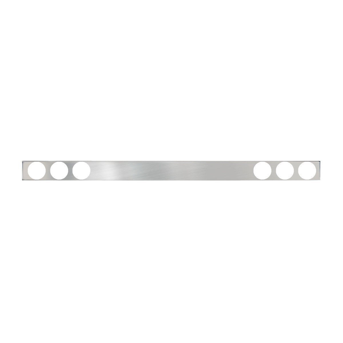 Stainless Steel One Piece Rear Light Bar with 4" (6) Round. 94"(L) x 6"(W) x 2-1/4"(D)