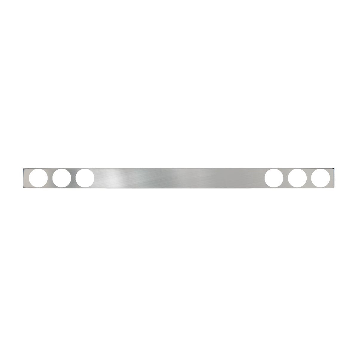 Stainless Steel One Piece Rear Light Bar with 4" (6) Round. 94"(L) x 6"(W) x 2-1/4"(D)