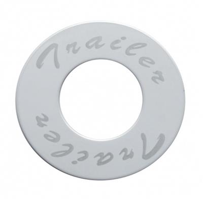 Stainless Steel Plaque For Deluxe Air Valve Knob Script Trailer