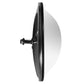 Stainless Steel Spot Mirror 8.5" Bubble Convex / Concave Back / Center Mount