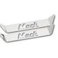 STAINLESS UPPER SCUFF PANEL WITH LOGO FOR MACK CH/CL