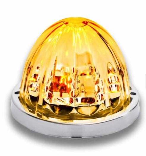 Star Burst Series Amber Clearance & Marker to Blue Auxiliary Watermelon LED Light – 19 Diodes