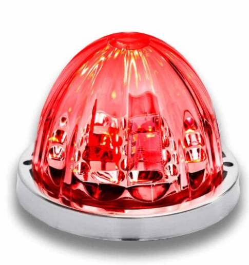 Star Burst Series Red Clearance & Marker to Blue Auxiliary Watermelon LED Light – 19 Diodes