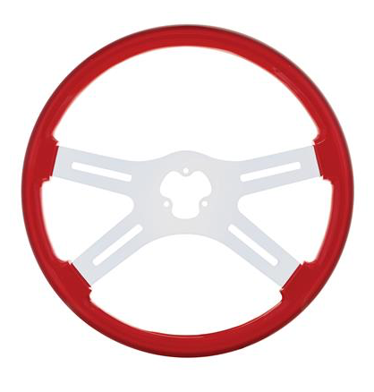 Steering Wheel 18" Color 4 Spoke - Indigo Red