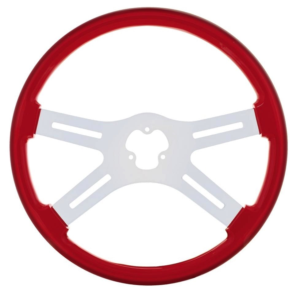 18 Steering Wheel - Red Wheels