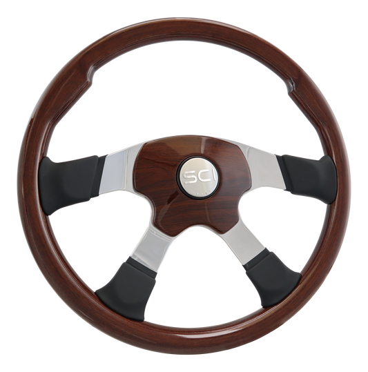 Steering Wheel 18" Milestone Elite 4 Mahogany