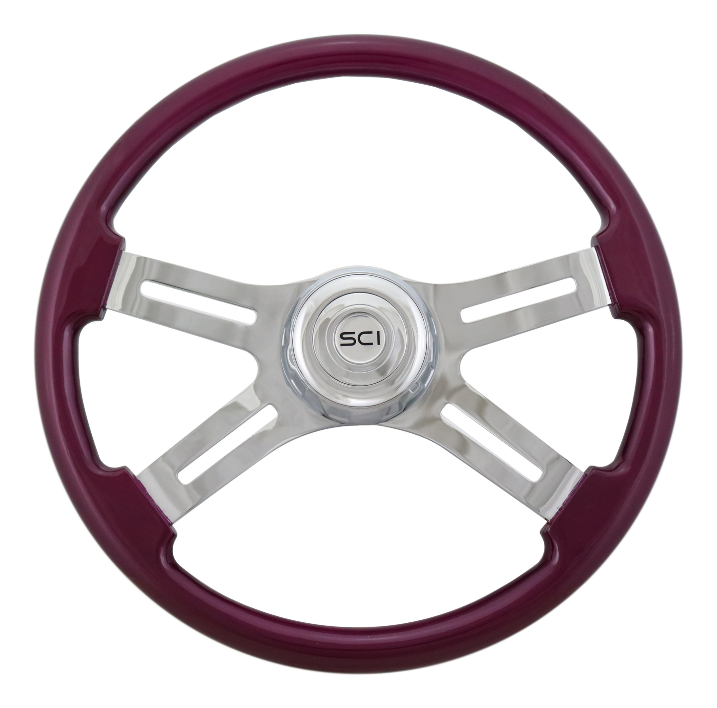 Steering Wheel 18" Painted Wood Purple Steering Wheel