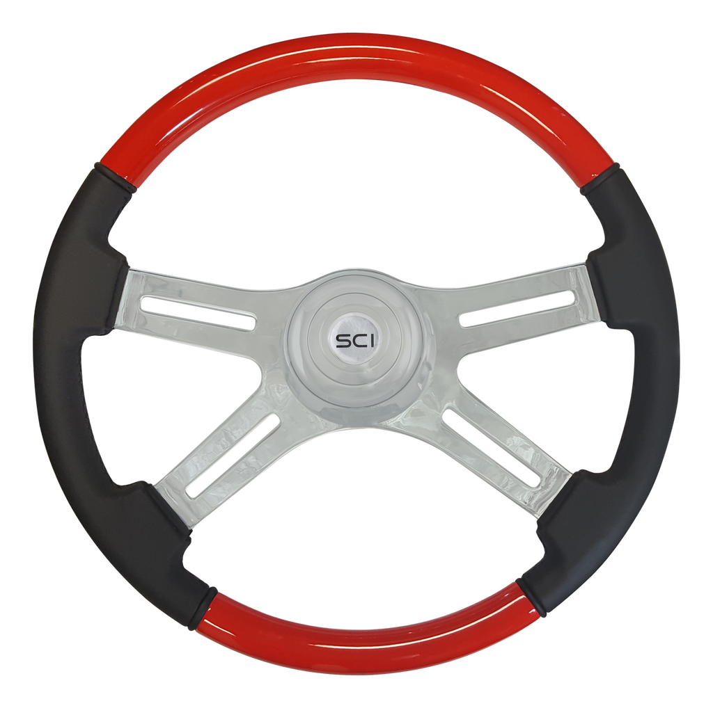 Classic Combo Viper Red Steering Wheel By Steering Creations Steering Wheels