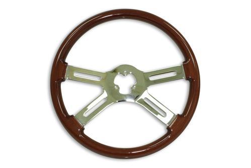 Steering Wheel 18" Wood - 4 Spoke Classic