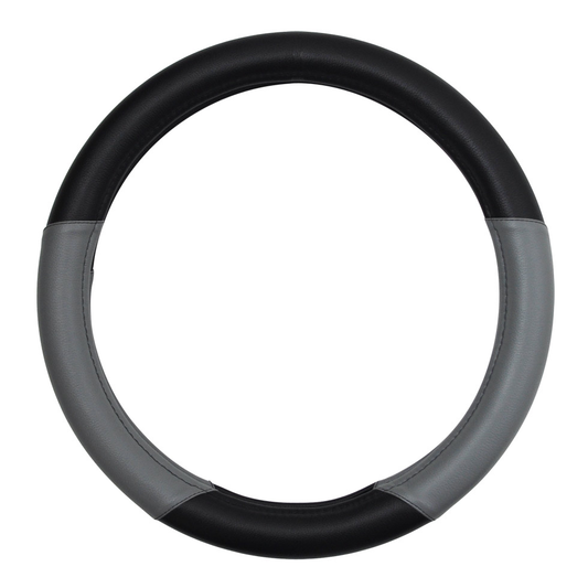 Steering Wheel Cover 18" - Commando (Grey/Black)