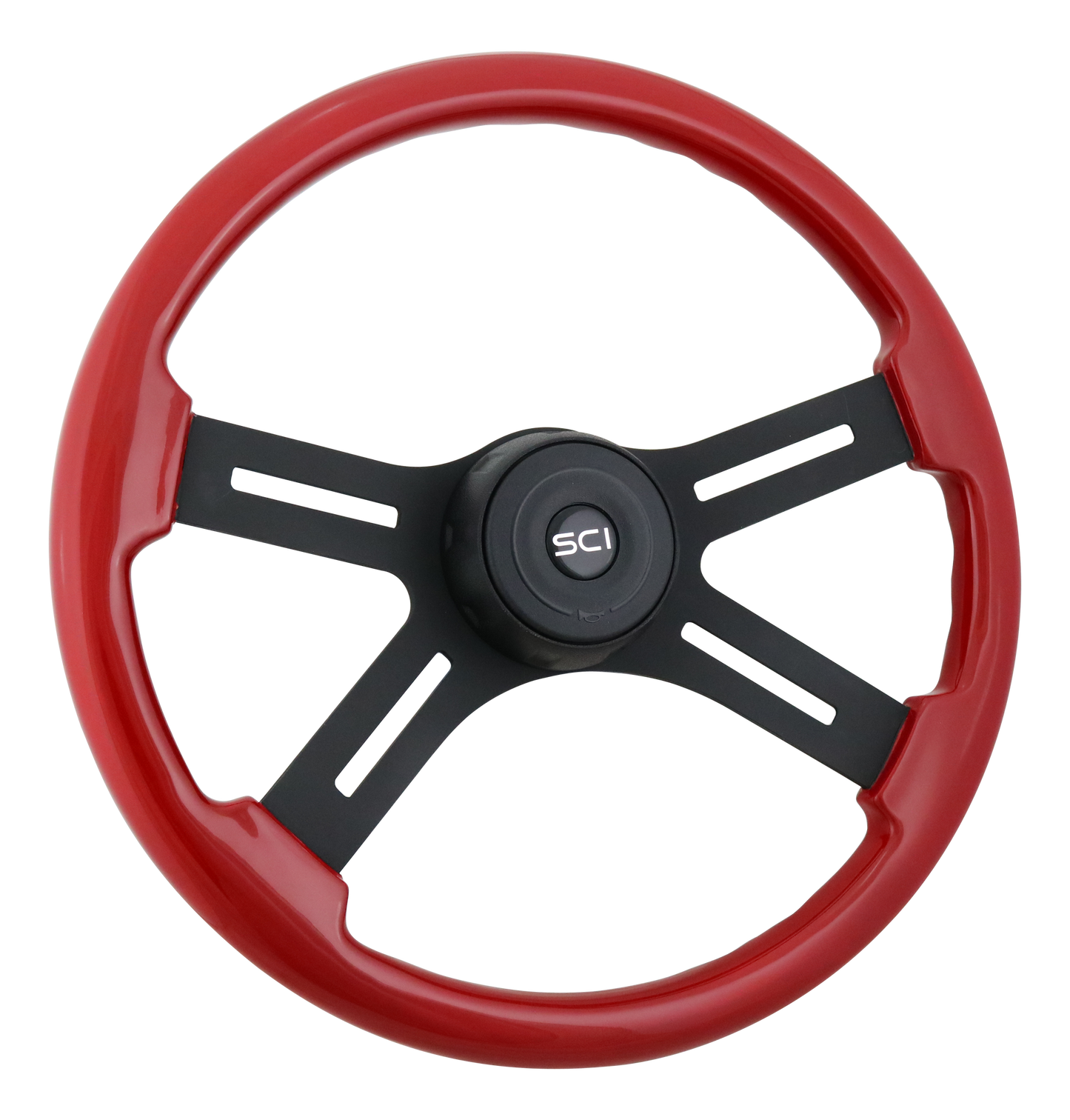Steering Wheel Onyx Classic Viper Red. 18" Classic Viper Red Painted Wood Rim w/ Resin Overcoat