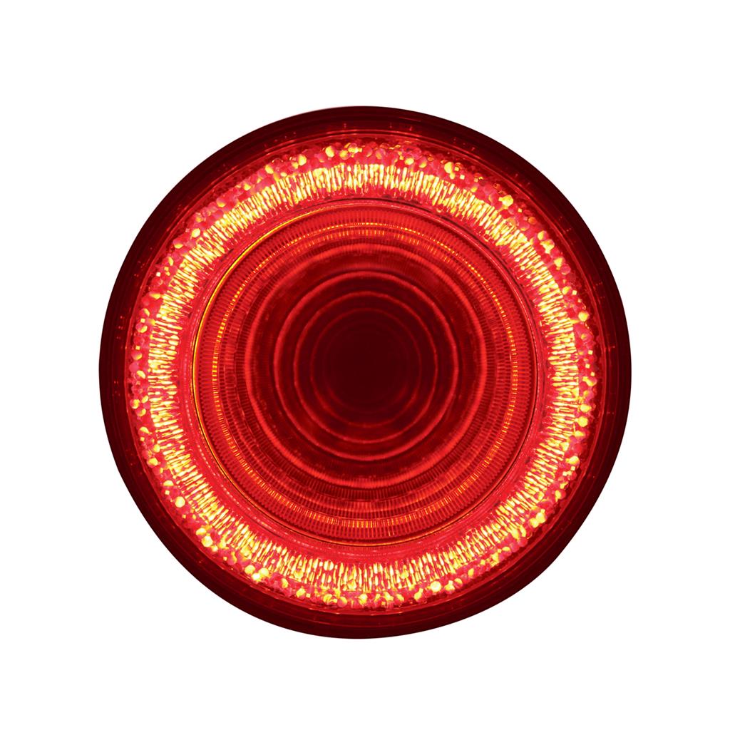 Stop Turn & Tail Light 24 LED 4" "MIRAGE" - Red LED/Clear Lens