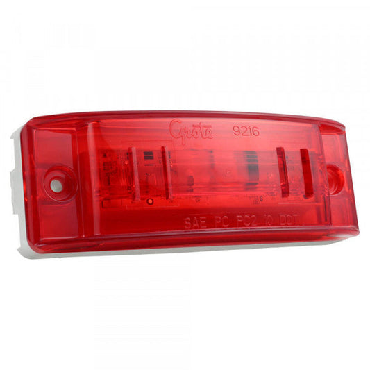 SuperNova® Sealed Turtleback® II LED Clearance Marker Lights. Red