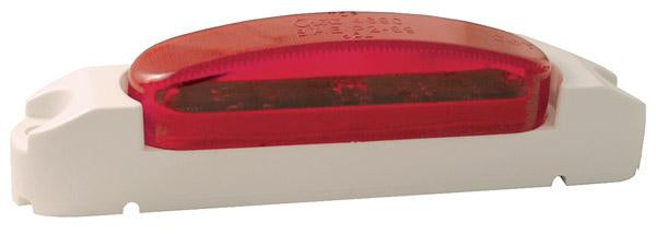 Thin-Line LED Clearance Marker Lights White Body - Red Lens Lighting & Accessories
