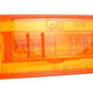 SuperNovaÂ® Sealed Rectangular TurtlebackÂ® II LED Clearance Marker Lights. Dual Intensity, Optic Lens, Male Pin./ Amber