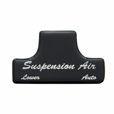 "Suspension Air" Switch Guard Sticker Only - Black Freightliner/International