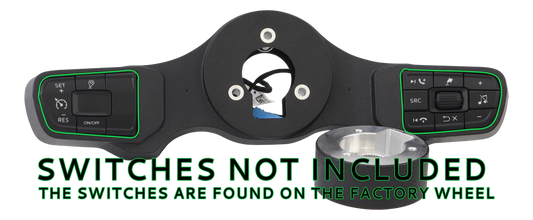 Switch Pad Gen 5 for 3-Hole Series 4-Spoke Wheel - 2021 and Up Peterbilt/Kenworth with Digital Dash, includes 839 Hub