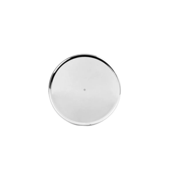 Tall Cylinder Chrome Plastic 33MM Lug Nut Cover Screw On