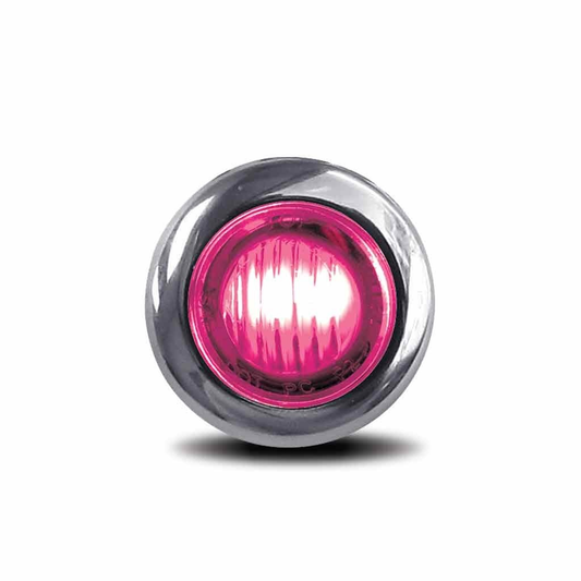 TLED-BX3RPINK- 3/4” Red Marker To Pink Auxiliary Round LED Light (2 Diodes)