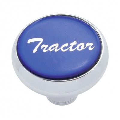 "Tractor" Deluxe Air Valve Knob - Blue Glossy Sticker