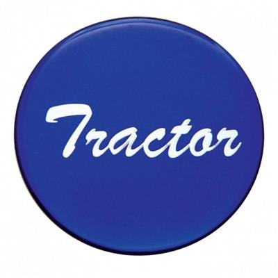 Tractor Glossy Air Valve Knob Sticker Only - Blue