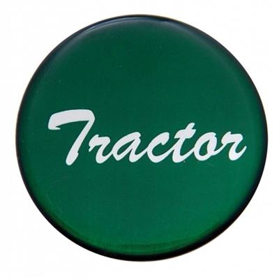 ''Tractor'' Glossy Air Valve Knob Sticker Only - Green