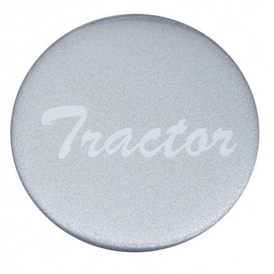 Tractor Glossy Air Valve Knob Sticker Only - Silver