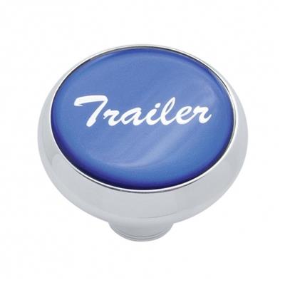 "Trailer" Deluxe Air Valve Knob - Blue Glossy Sticker