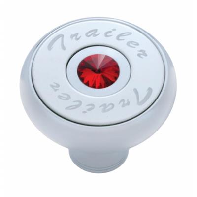 " Trailer " Deluxe Air Valve Knob - Red Diamond