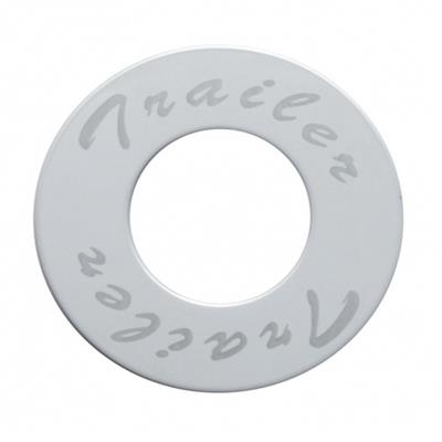 "Trailer" Stainless Deluxe Air Valve Knob Plaque Only.