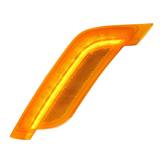 Truck City Chrome & Parts - 12 Amber LED Fender Turn Signal Light For Peterbilt 579 (2014-2019) &