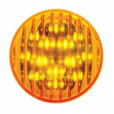 Truck City Chrome & Parts - 13 Amber Led 2 1/2" Flat Clearance/Marker Light - Amber Lens