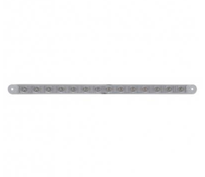 Truck City Chrome & Parts - 14 LED 12'' Sequential Light Bar Only - Amber LED/Clear Lens