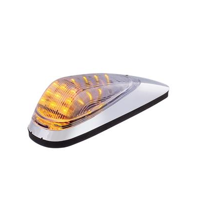 Truck City Chrome & Parts - 19 Amber LED Grakon 2000 Style Cab Light Kit - Clear Lens