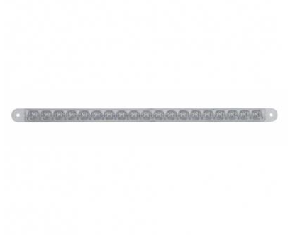 Truck City Chrome & Parts - 19 LED 12" Reflector Light Bar (Stop Turn & Tail) - Red LED/Clear Lens