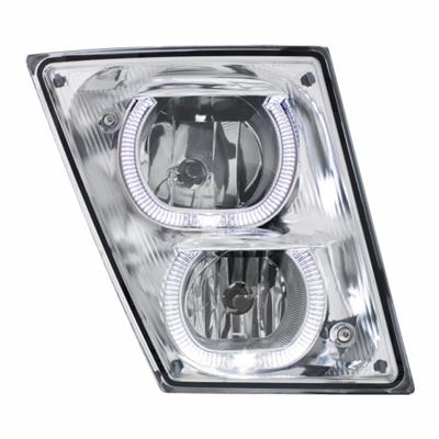 Truck City Chrome & Parts - 2003 + Volvo VN/VNL Fog/Driving Light w/ White LED Light Bar - Passenger