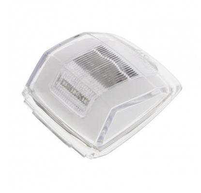 Truck City Chrome & Parts - 24 LED GloLight Square Cab Light - Amber LED/Clear Lens