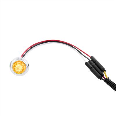 Truck City Chrome & Parts - 4 LED Dual Function Mini Watermelon Light (Clearance/Marker) - Amber